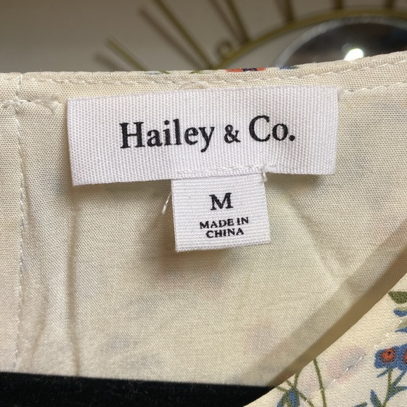 Floral maxi dress with built in slip, size M - Picture 3 of 6